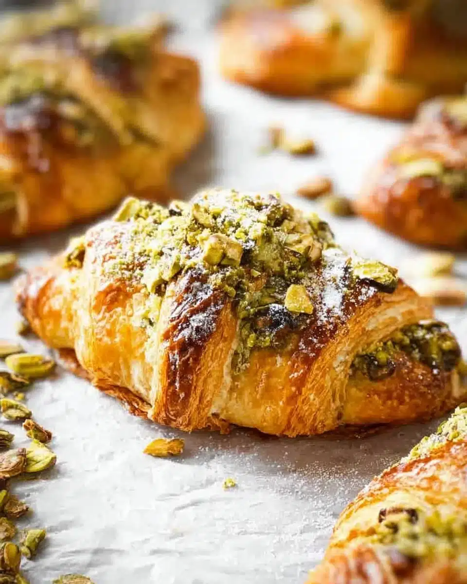 Pistachio Croissants