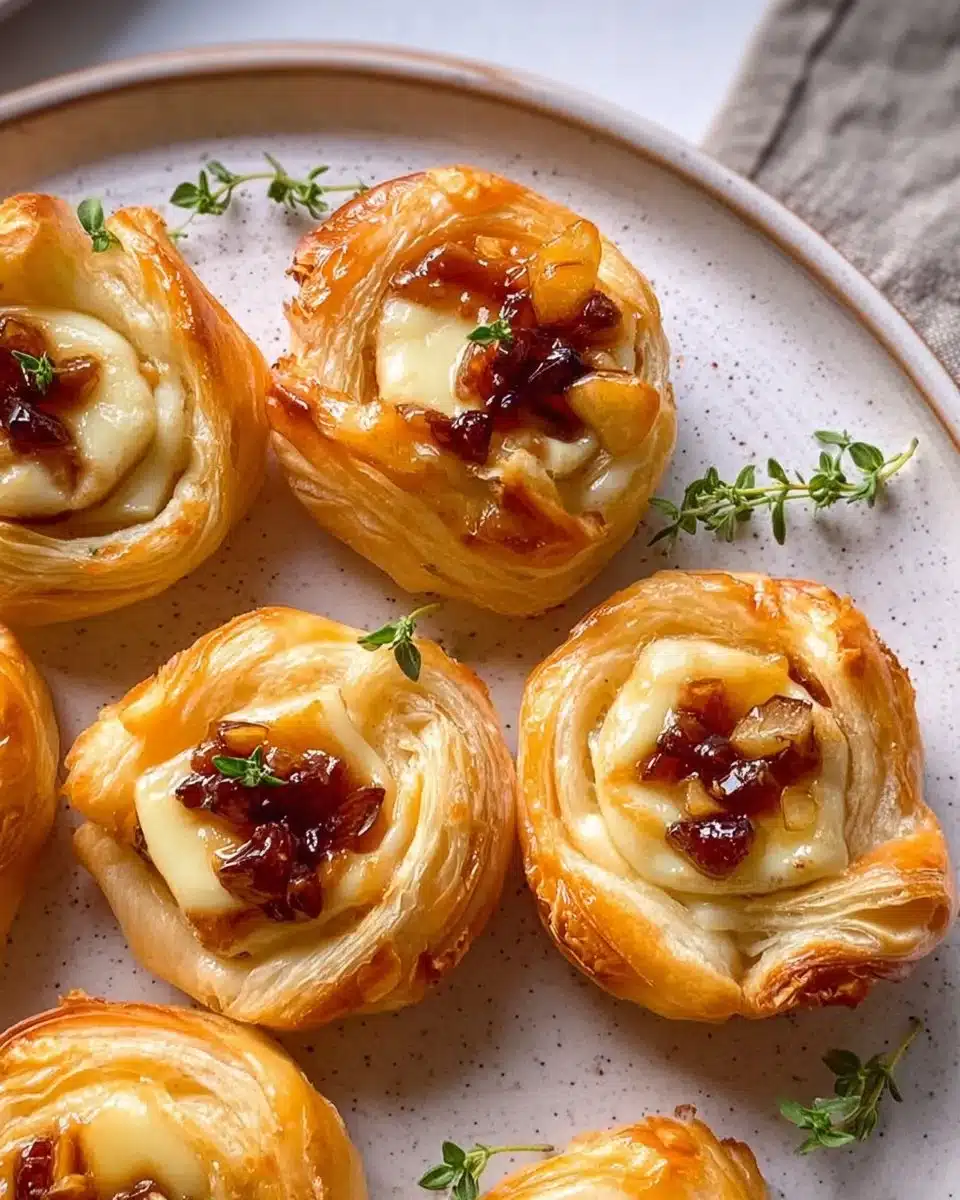 Puff Pastry Brie Bites