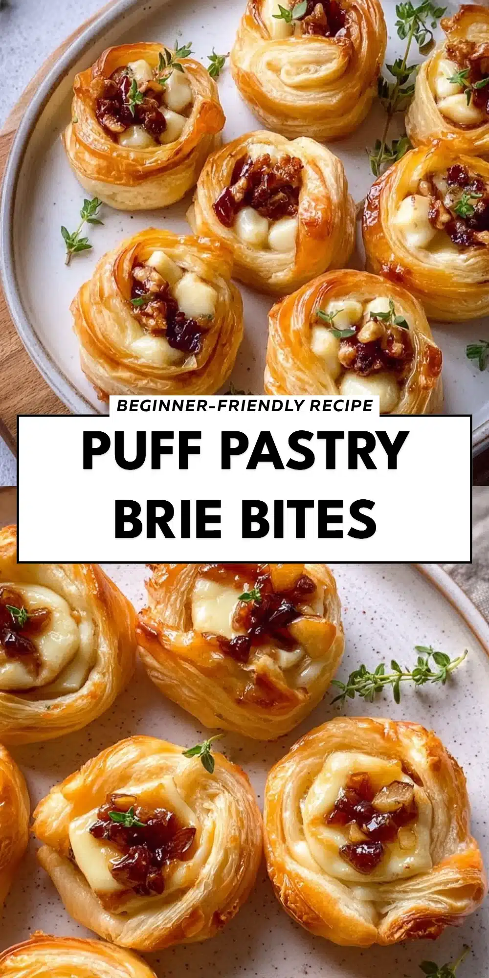 Puff Pastry Brie Bites