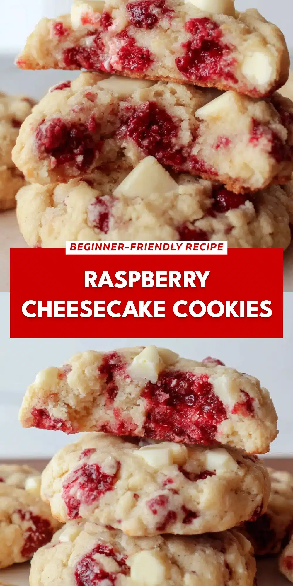 Raspberry Cheesecake Cookies
