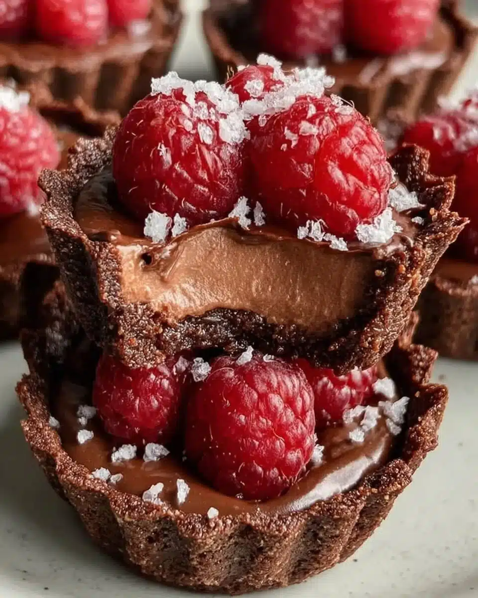 Marry Me No Bake Raspberry Chocolate Mousse Cups