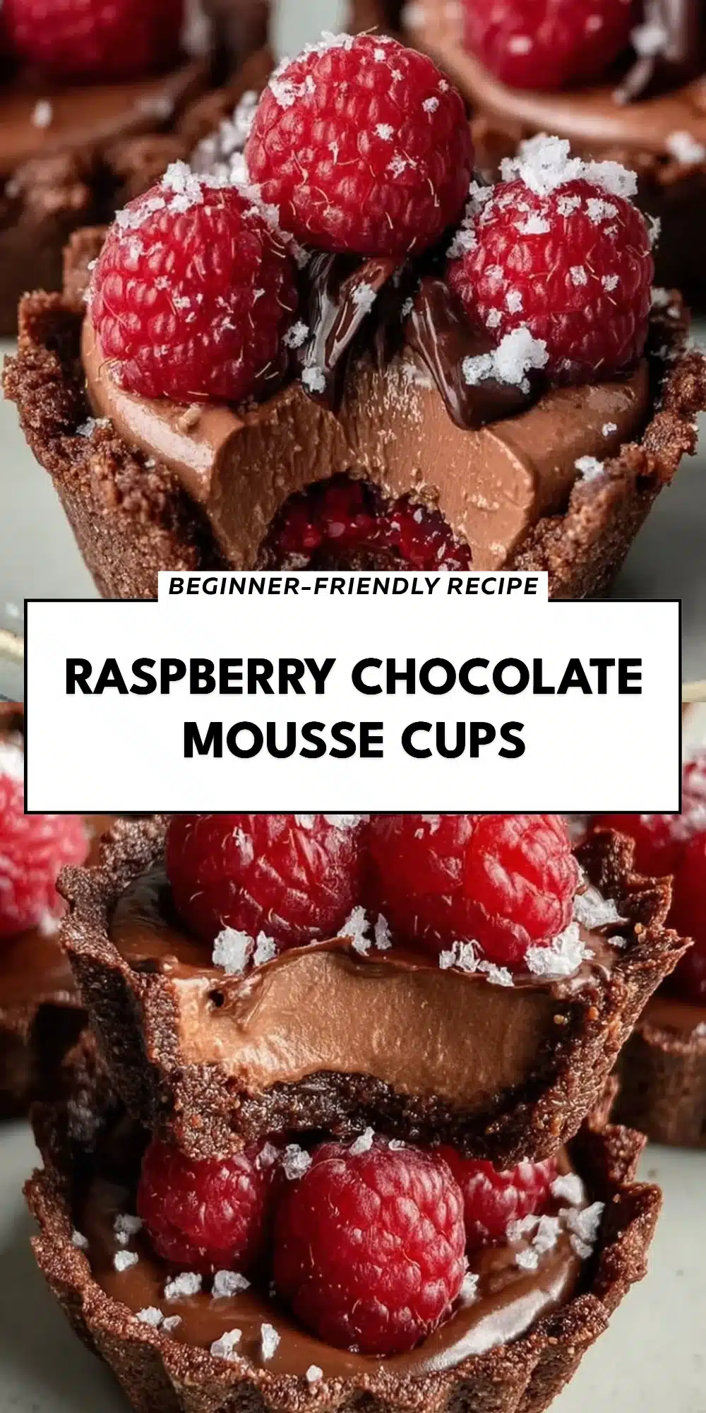 Raspberry Chocolate Mousse Cups