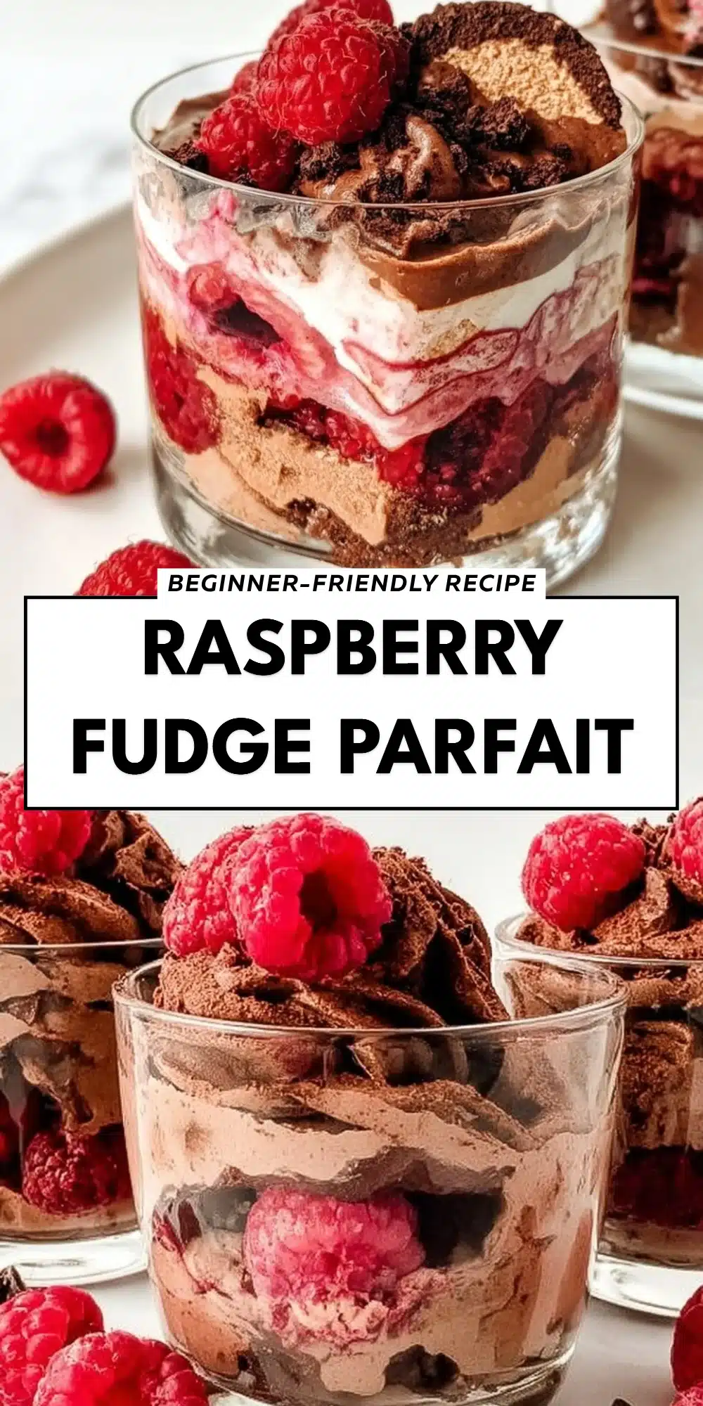 Raspberry Fudge Parfait