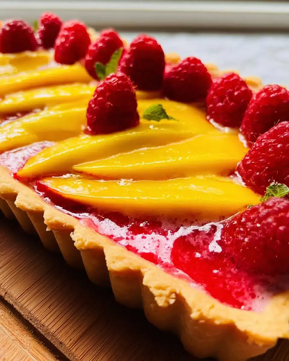 Raspberry Mango Tart