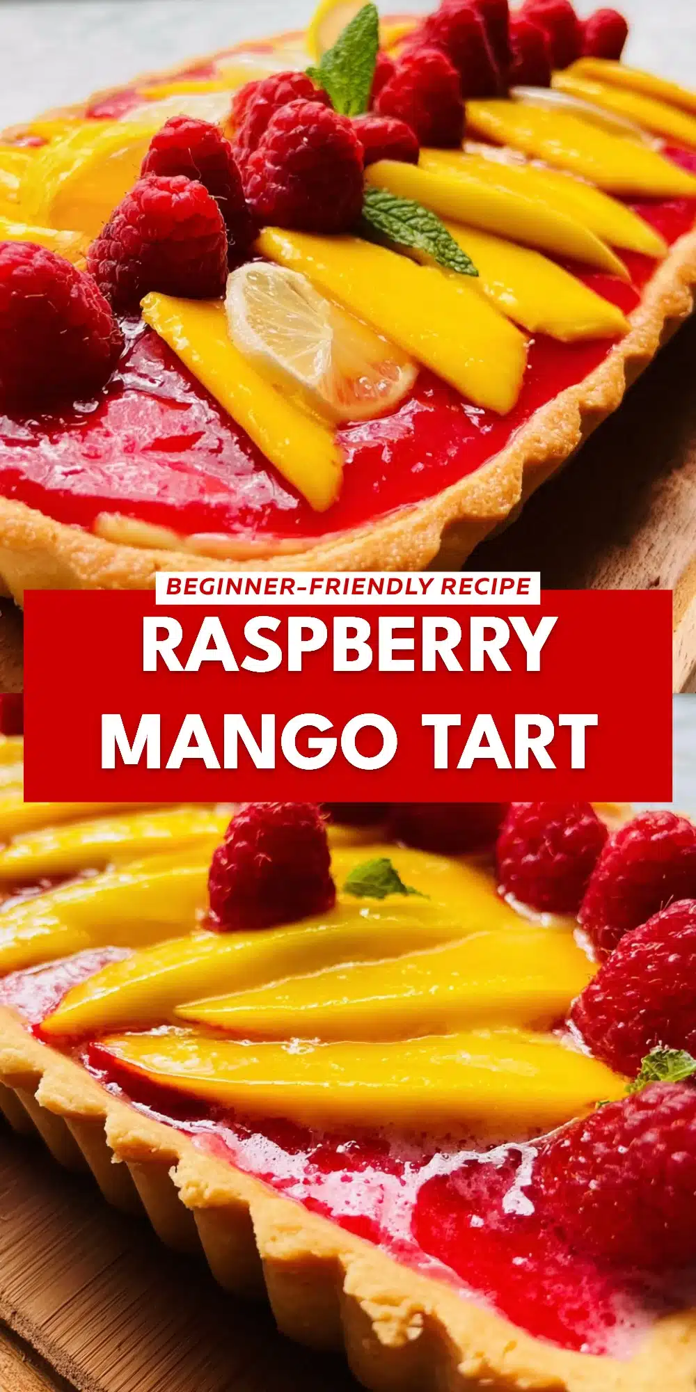 Raspberry Mango Tart