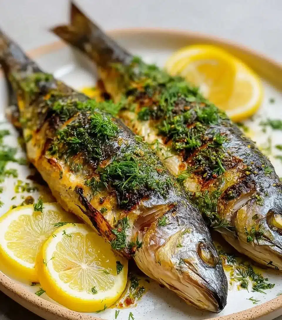 Roasted Branzino with Lemon and Herbs