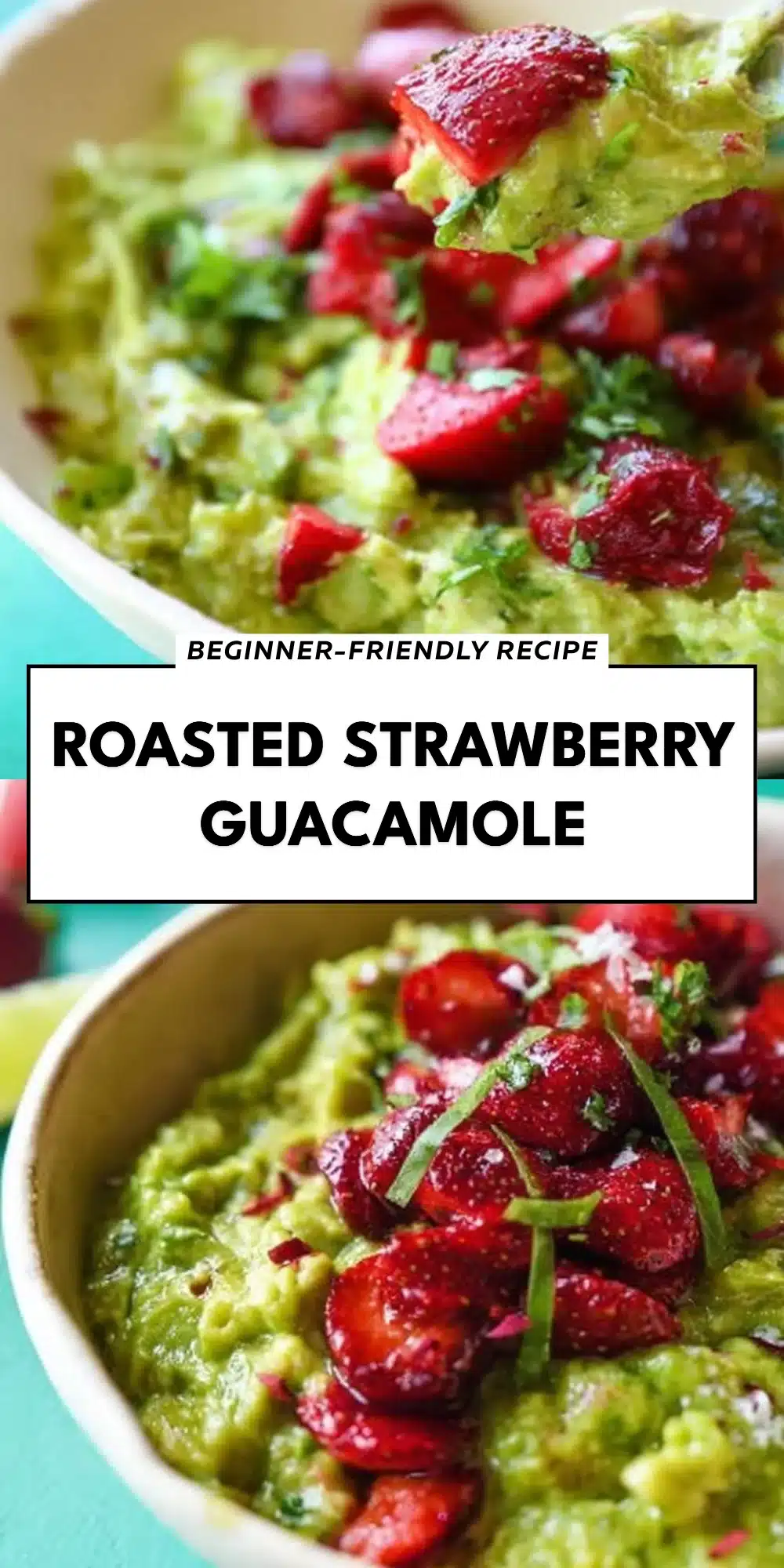 Roasted Strawberry Guacamole
