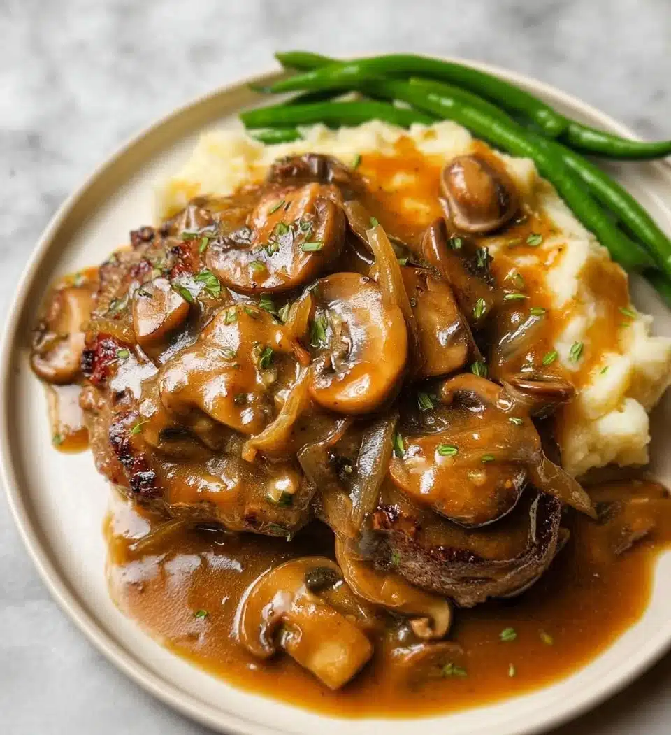 Easy Salisbury Steak with Mushroom Gravy
