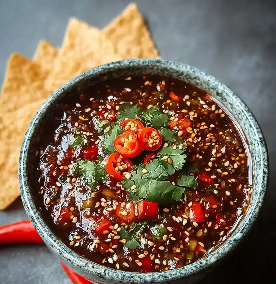 The Best Homemade Salsa Macha with Sesame Seeds