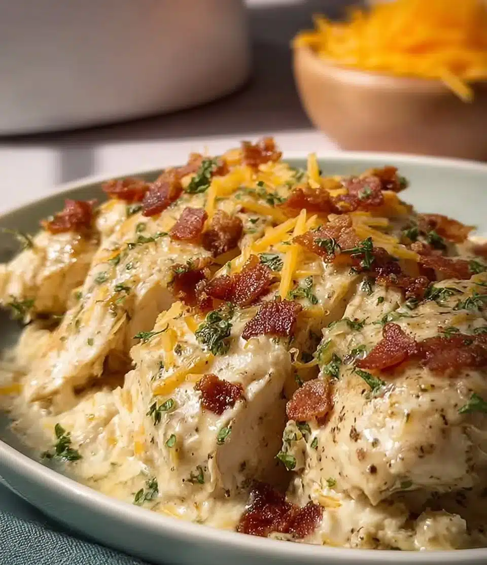 Mouthwatering Slow Cooker Crack Chicken