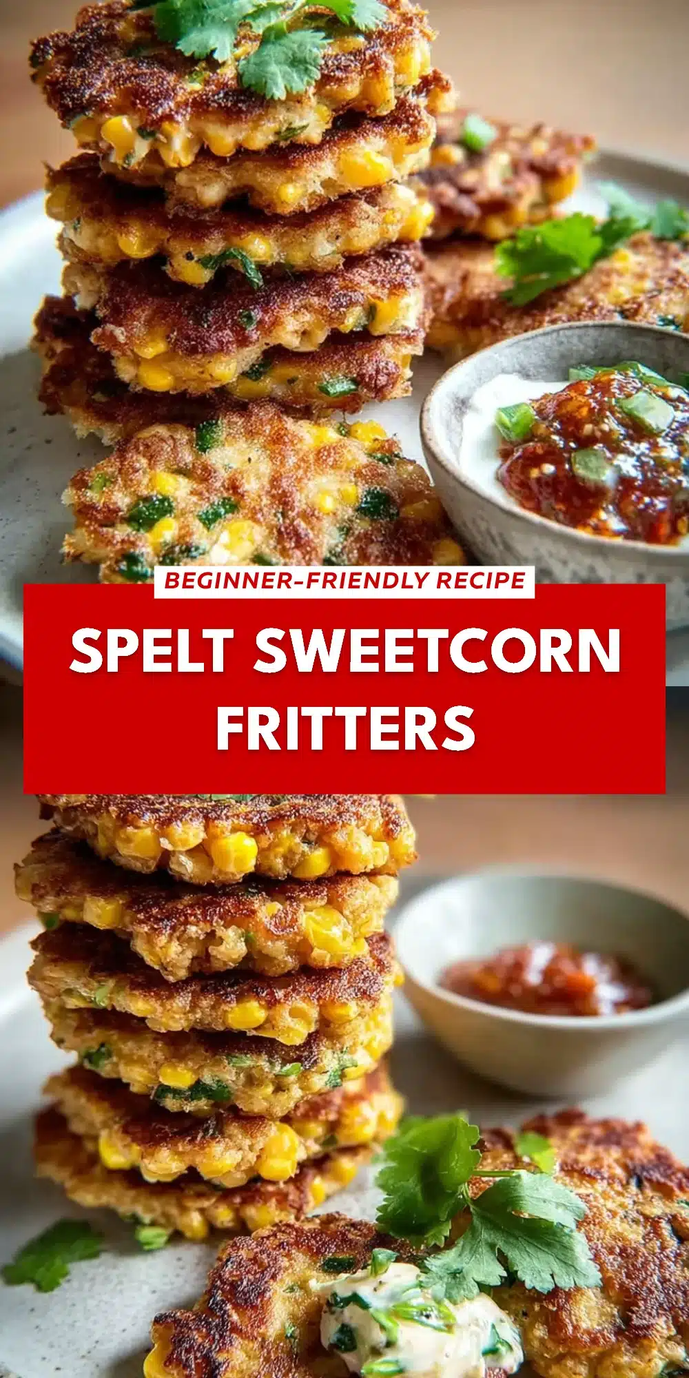 Spelt Sweetcorn Fritters