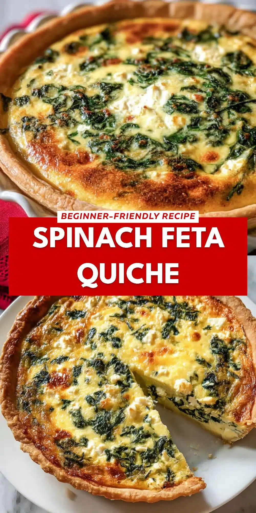 Spinach Feta Quiche