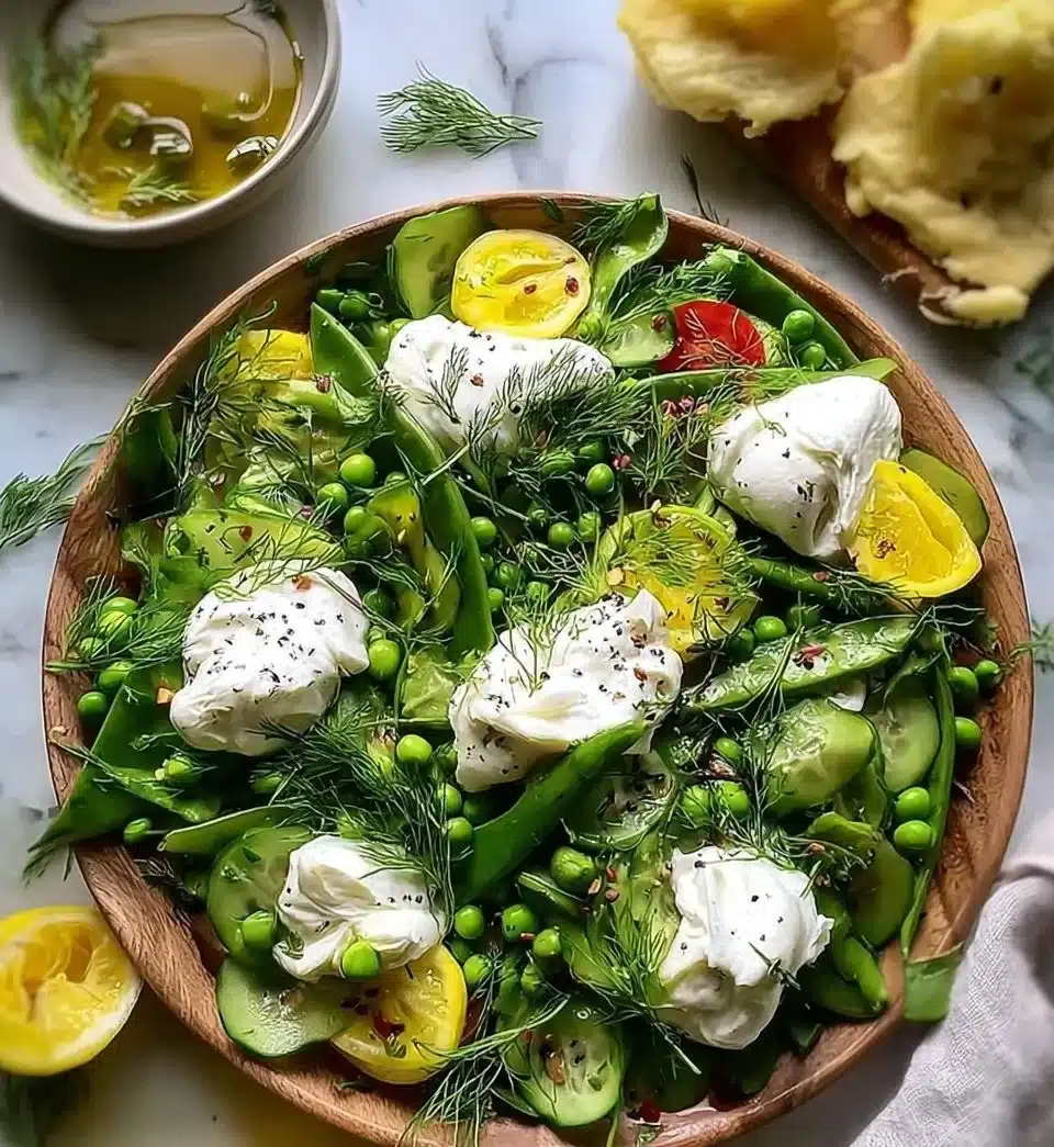 Easy Spring Salad with Burrata