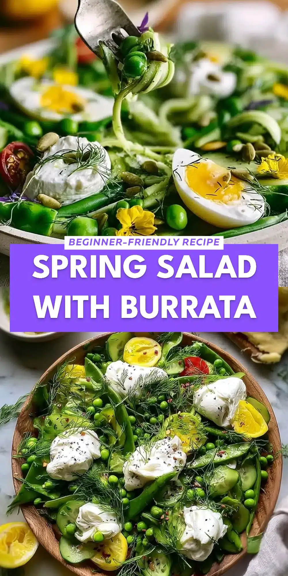 Spring Salad with Burrata