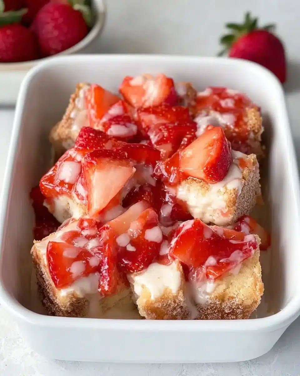 Strawberry Churro Cheesecake Bites