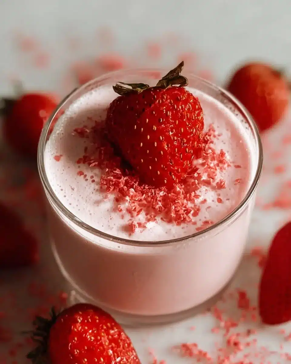 Strawberry Cold Foam for Iced Drinks