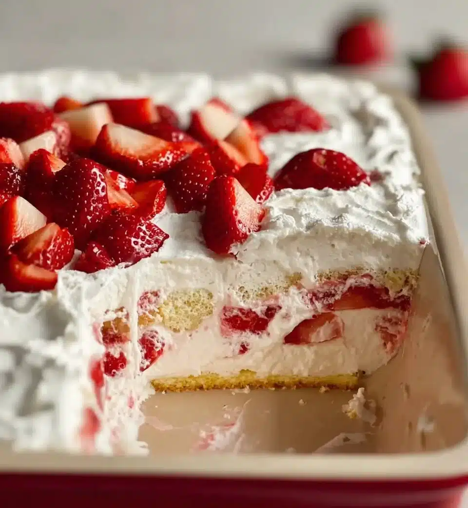 Strawberry Cream Cheese Icebox Cake