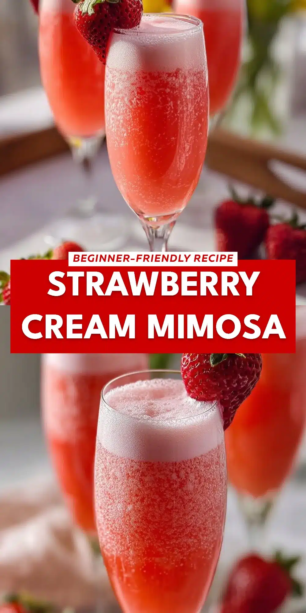 Strawberry Cream Mimosa