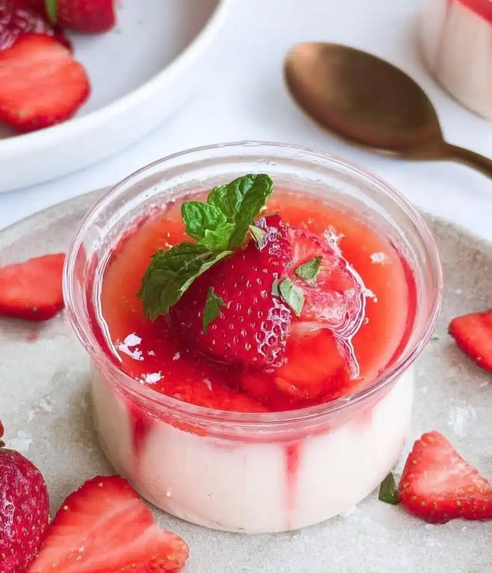 Strawberry Panna Cotta