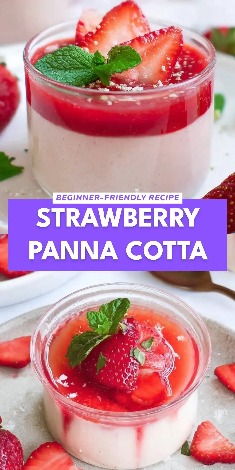 Strawberry Panna Cotta