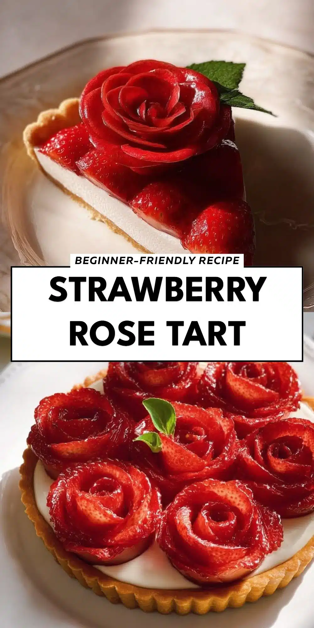 Strawberry Rose Tart