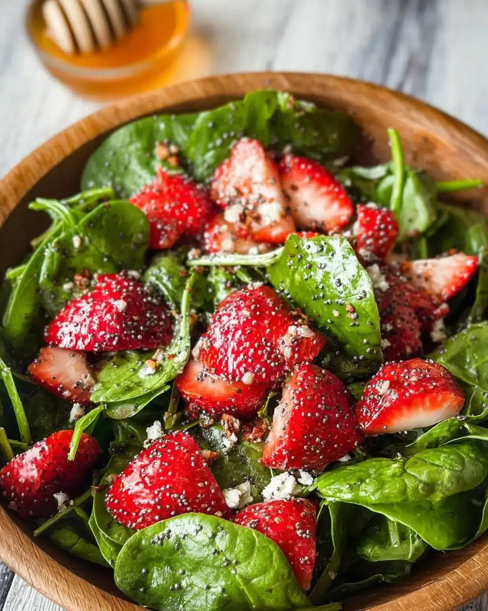 Strawberry Spinach Salad with Poppyseed Dressing