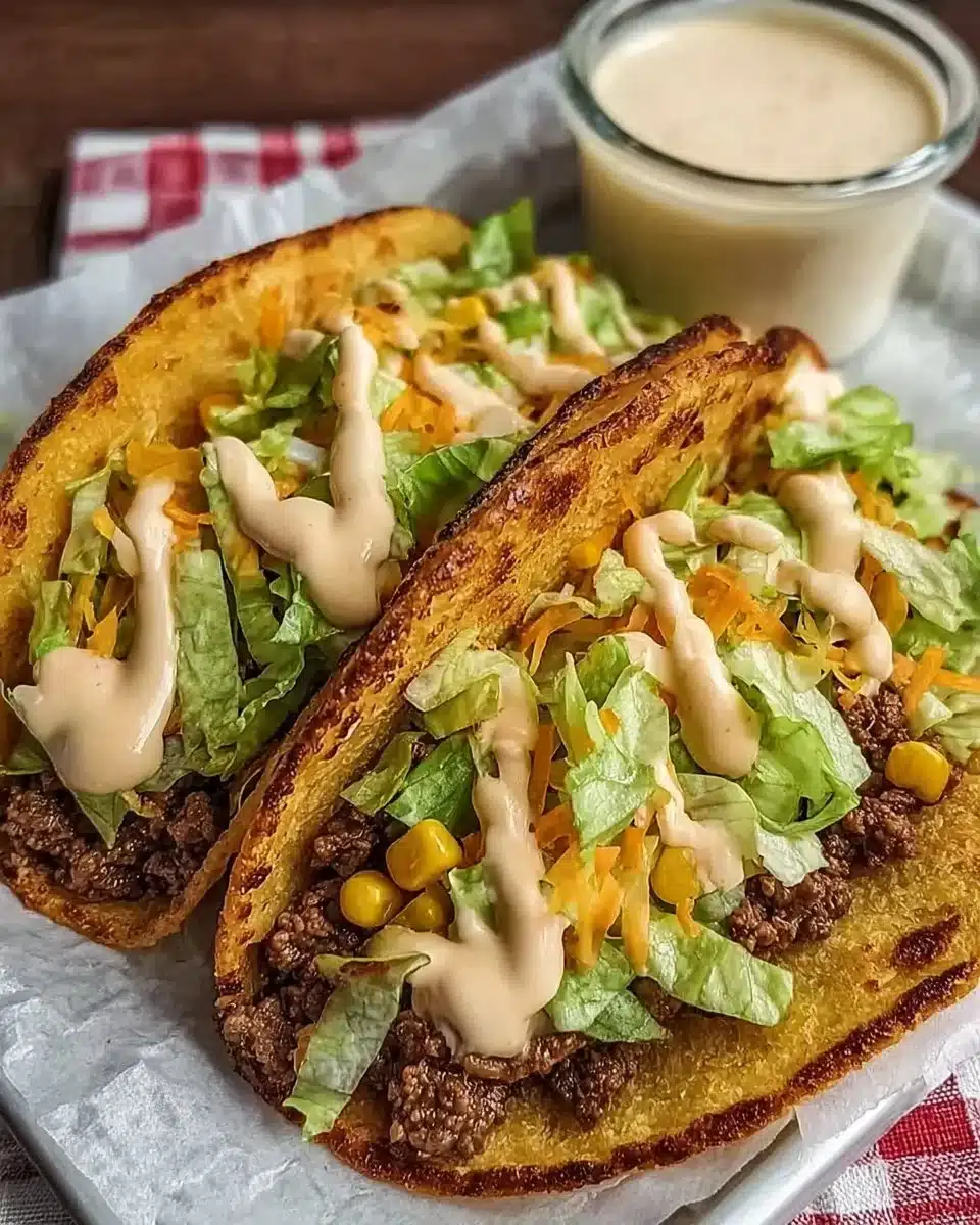 Street Corn Smash Burger Tacos