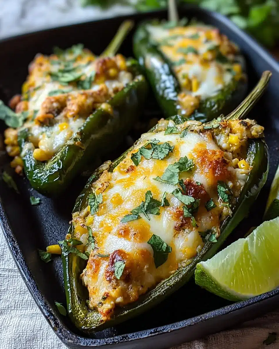 Stuffed Poblano Peppers