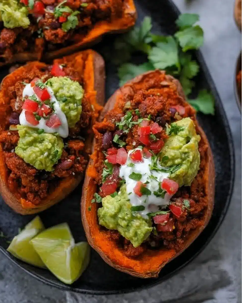 Taco Stuffed Sweet Potatoes