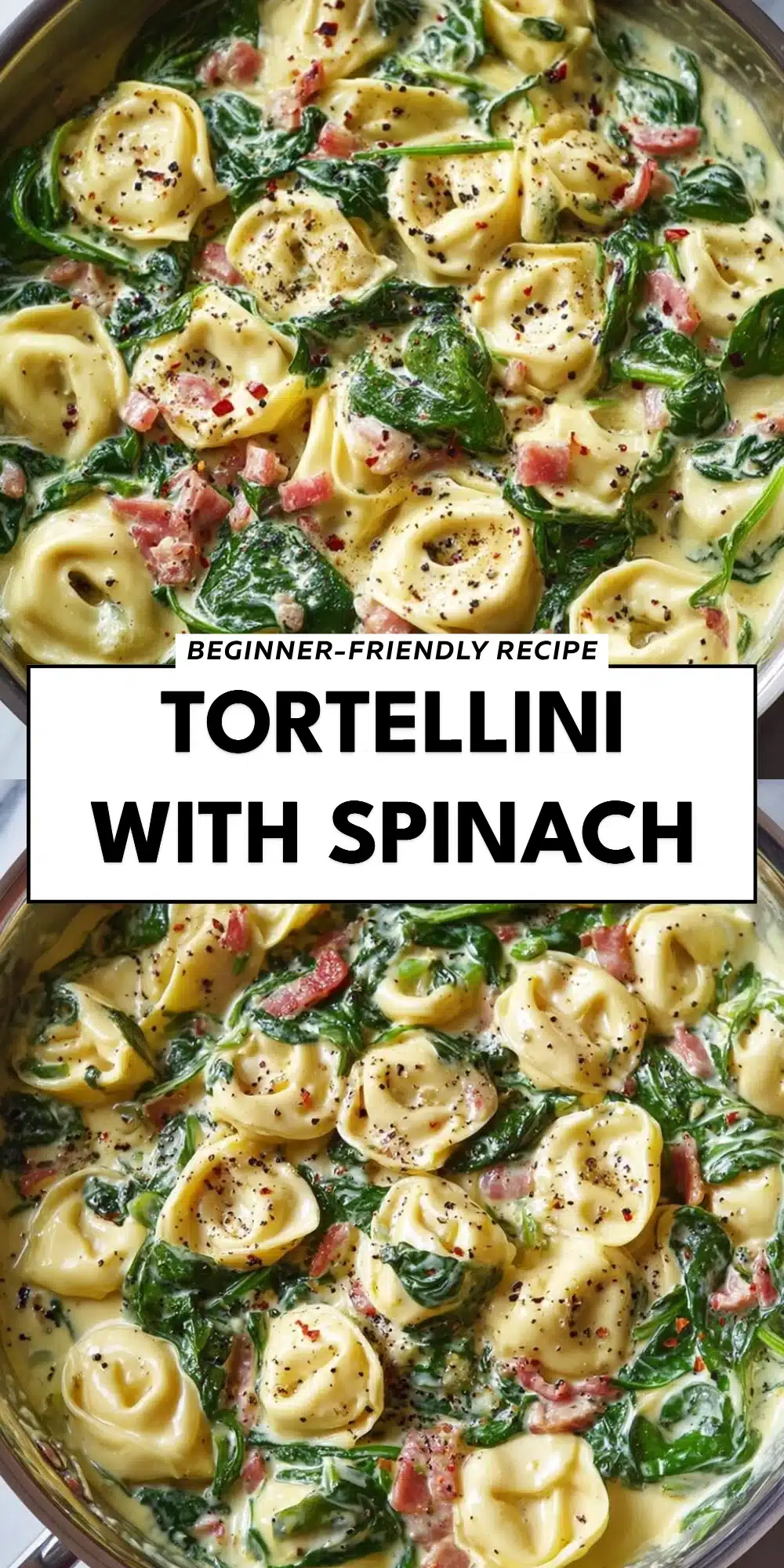 Tortellini with Spinach