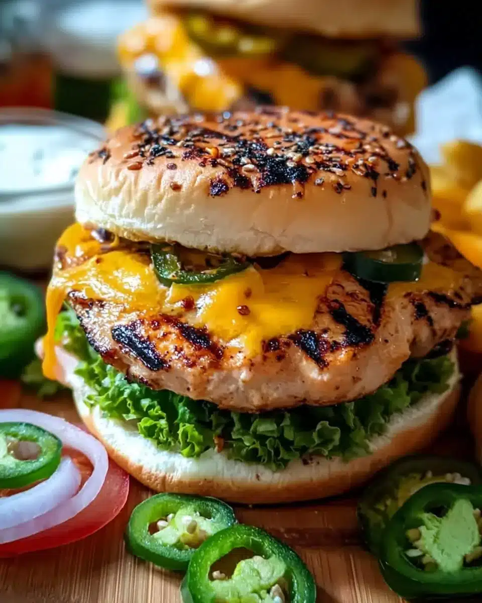 Turkey Jalapeño Cheeseburgers