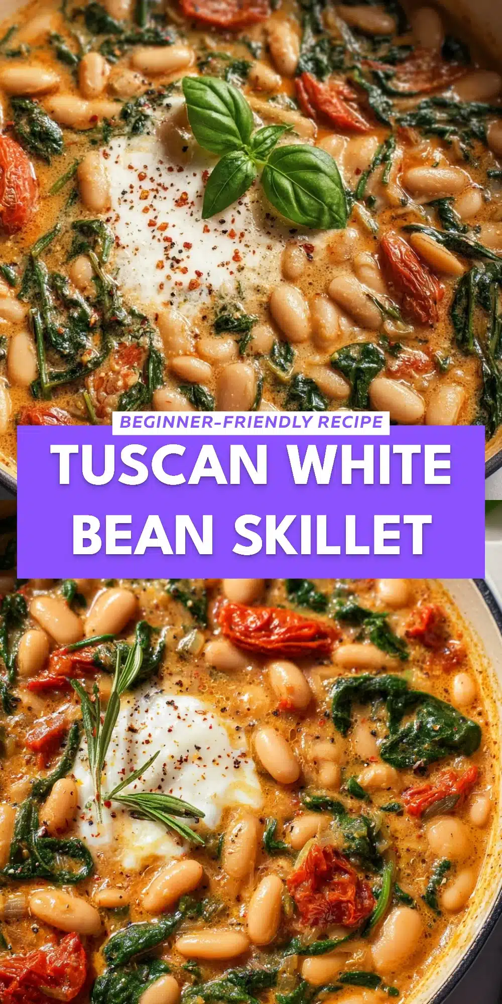 Tuscan White Bean Skillet