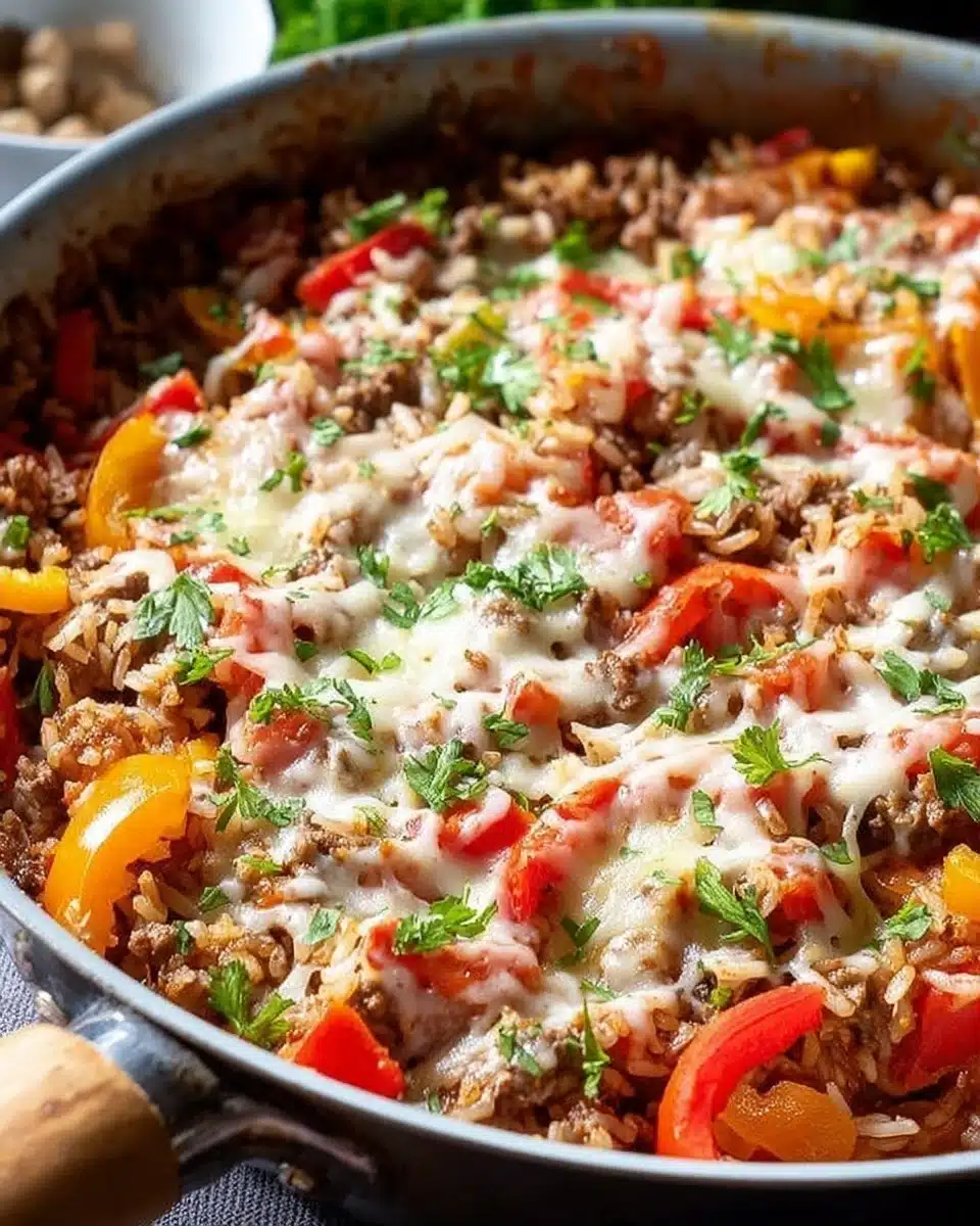 Unstuffed Pepper Skillet