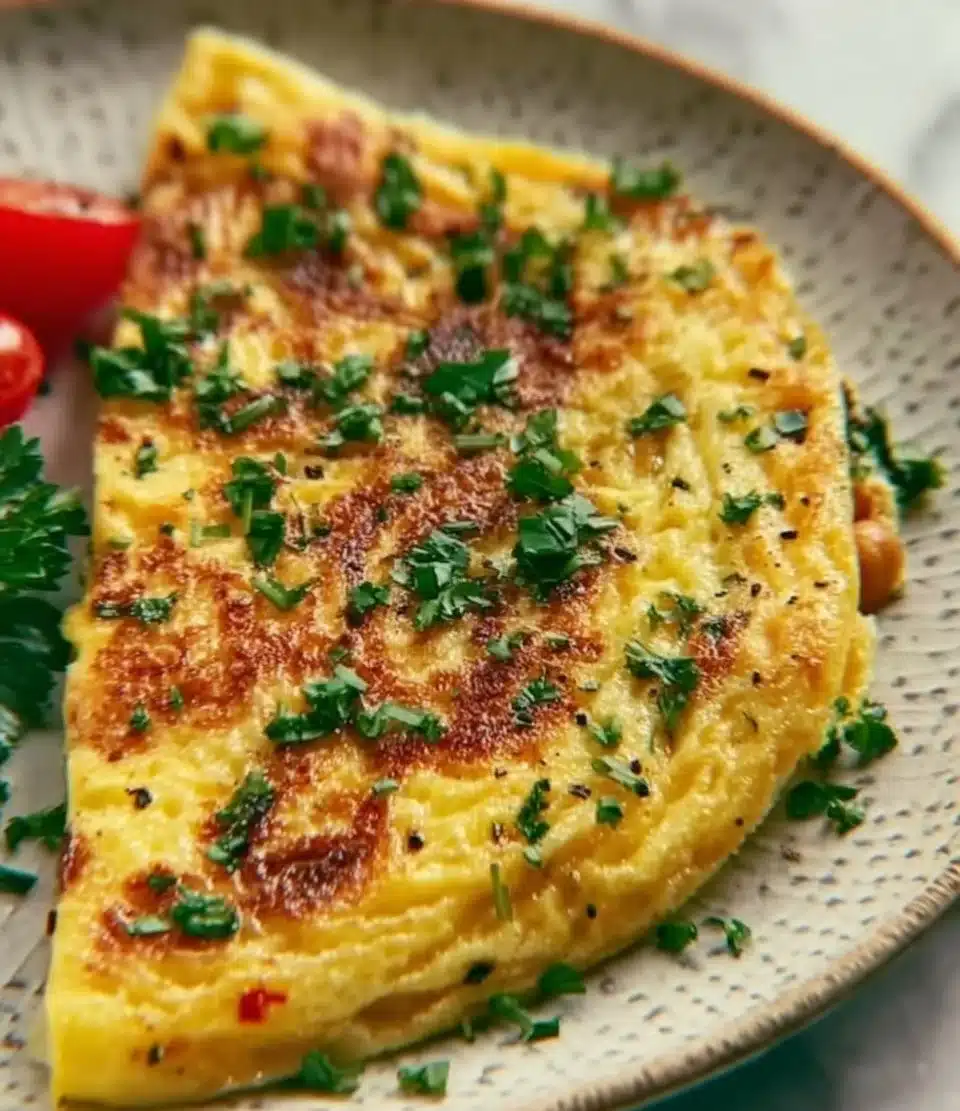 Healthy Vegan Chickpea Omelette
