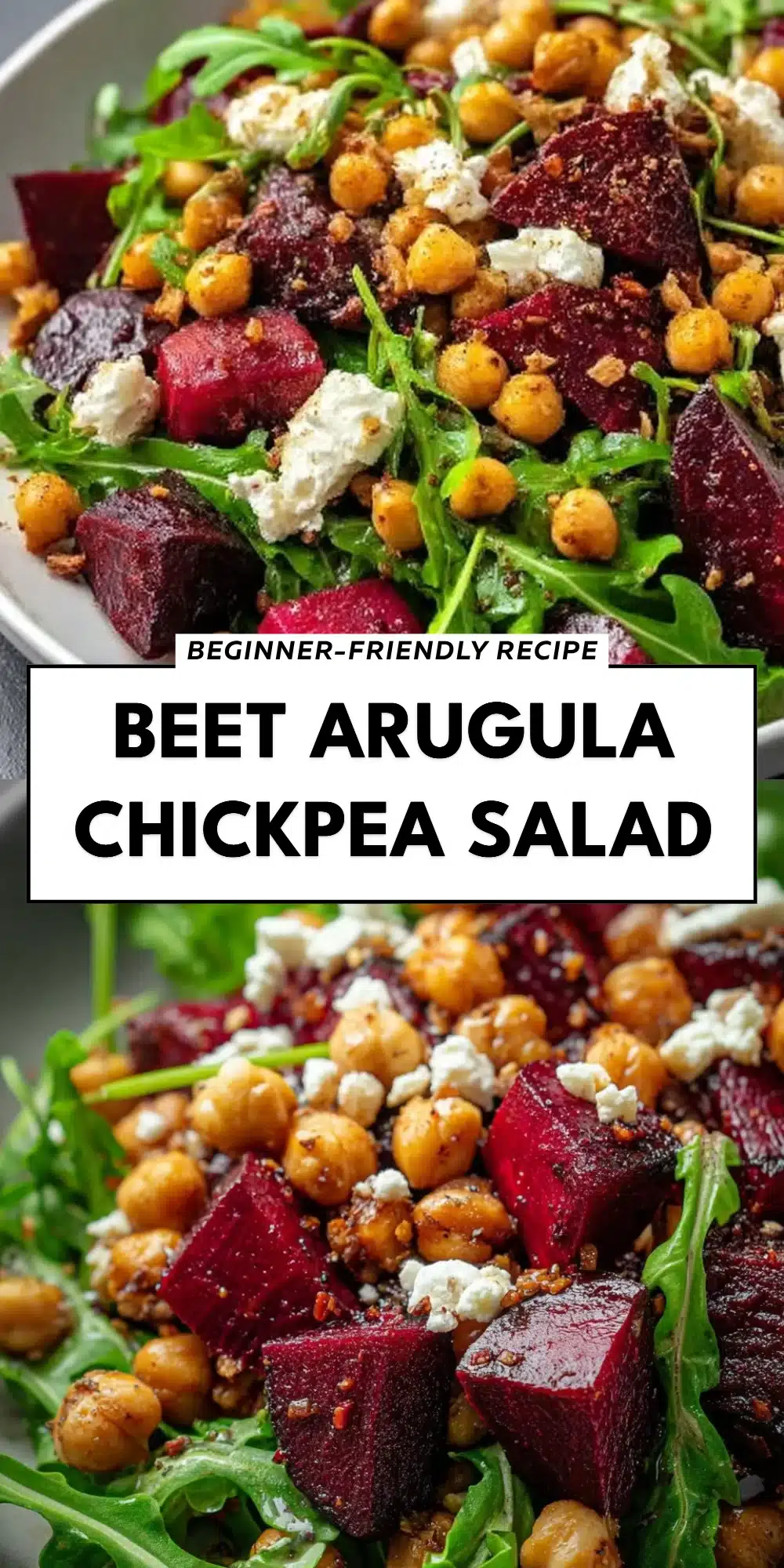 Beet Arugula Chickpea Salad