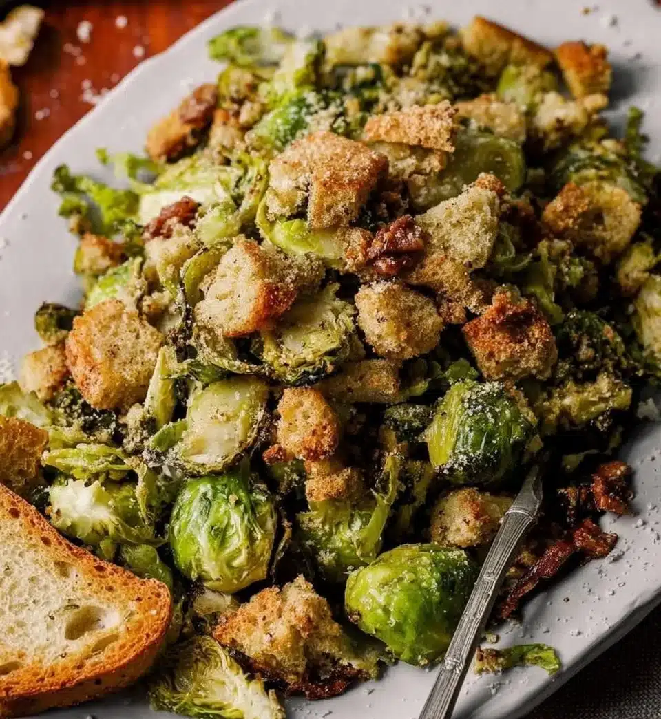 Brussels Sprouts Caesar Salad