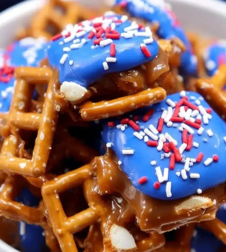 Delicious Caramel Pretzel Sandwiches with a sweet and salty filling