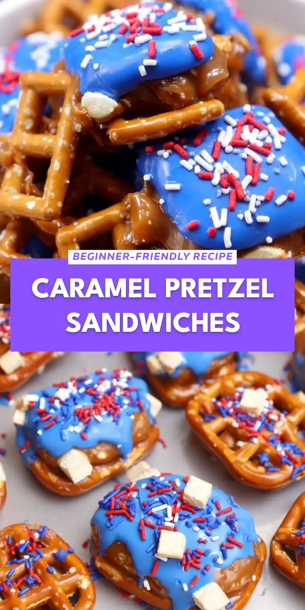 Caramel Pretzel Sandwiches