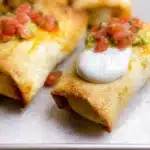 Delicious Chicken Chimichangas with crispy tortillas and savory chicken filling