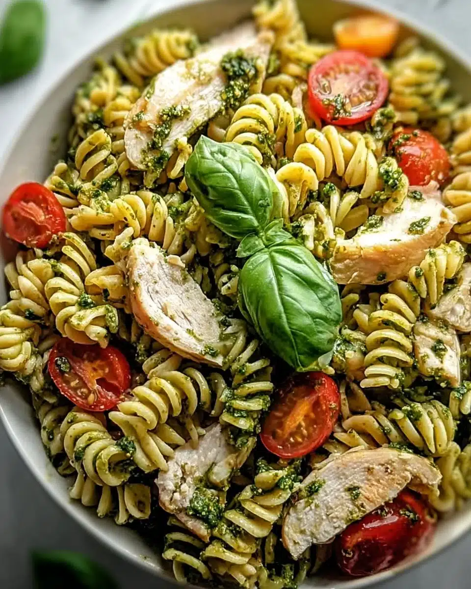 Chicken Pesto Pasta Salad