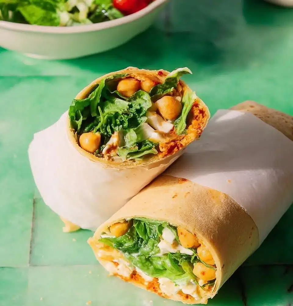 Chickpea Caesar Wraps
