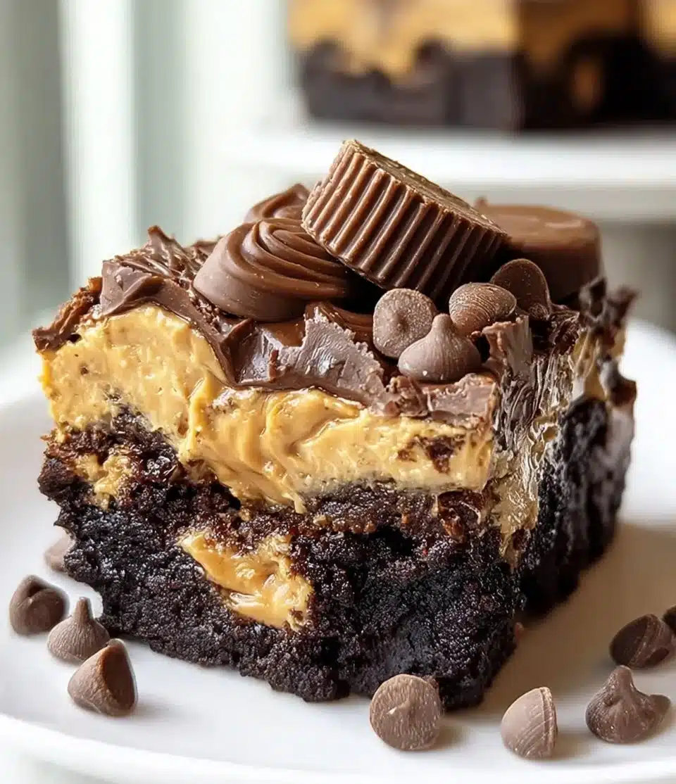 Chocolate Peanut Butter Cup Earthquake Cake