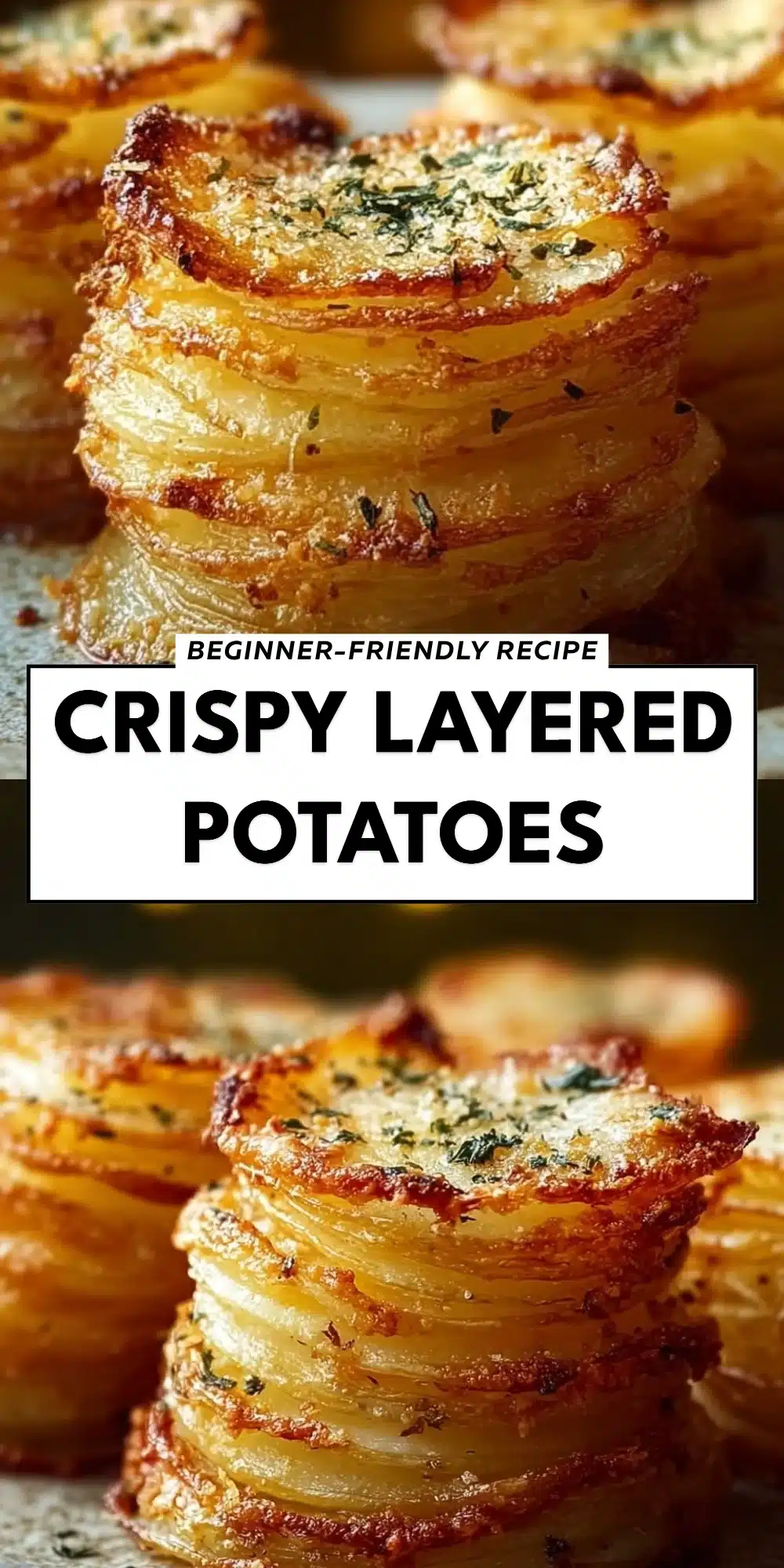 Crispy Layered  Potatoes