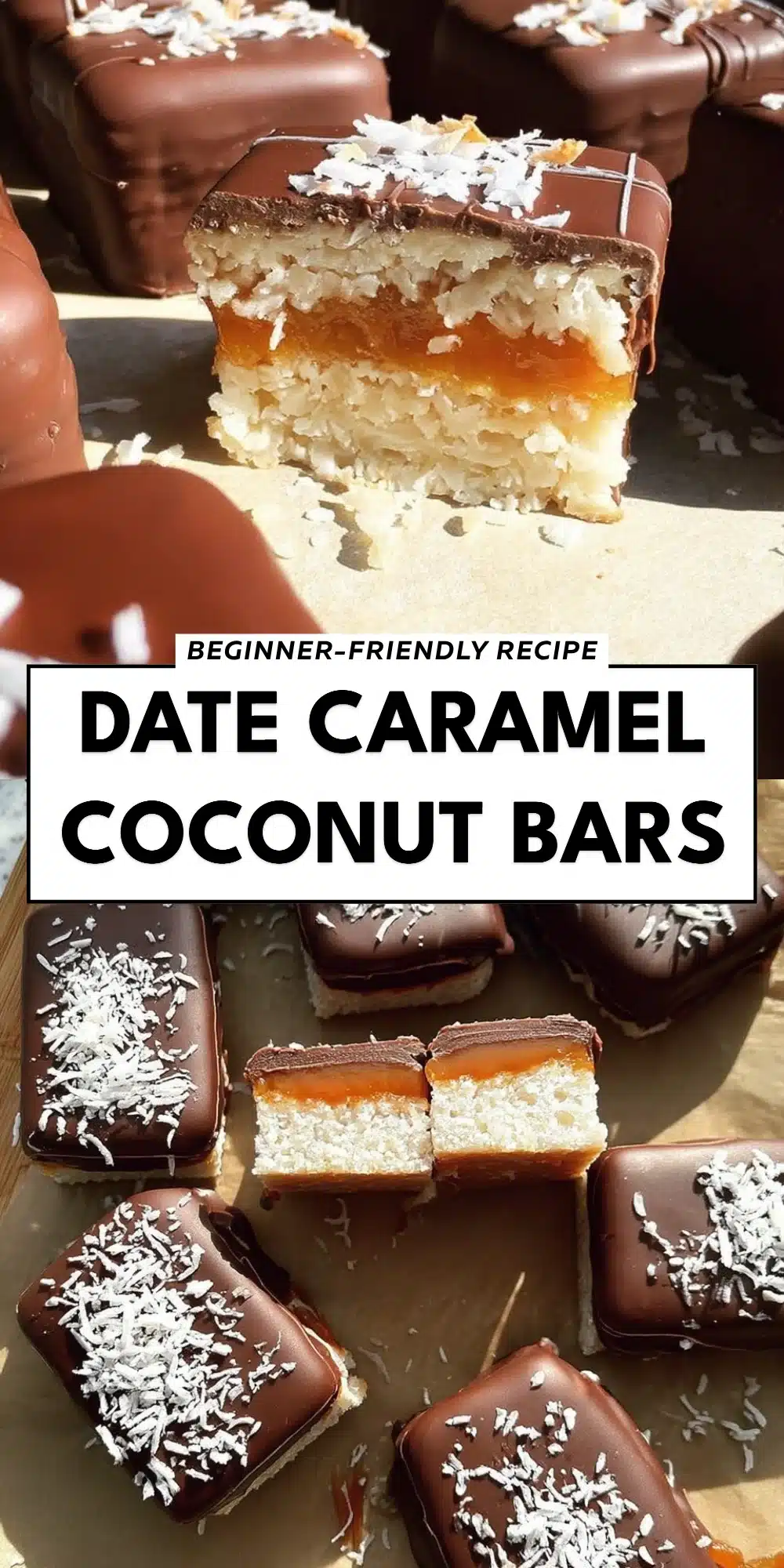 Date Caramel Coconut Bars