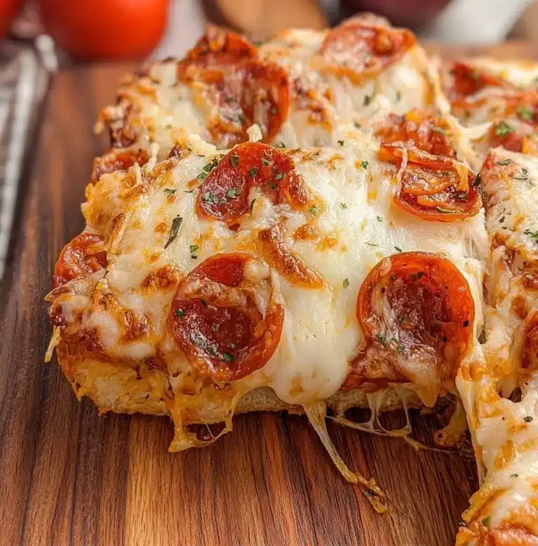 Delicious Focaccia-Style Pizza topped with herbs and veggies