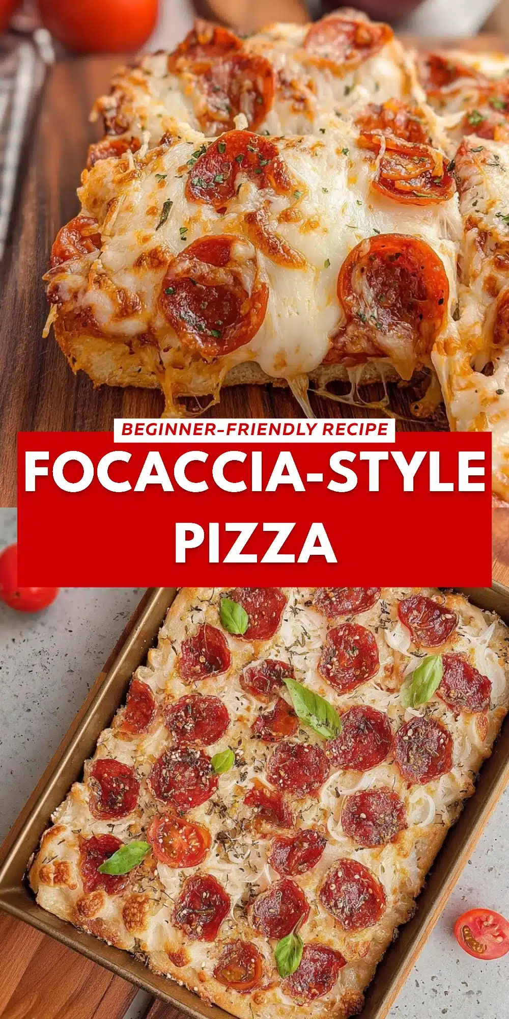 Focaccia-Style Pizza