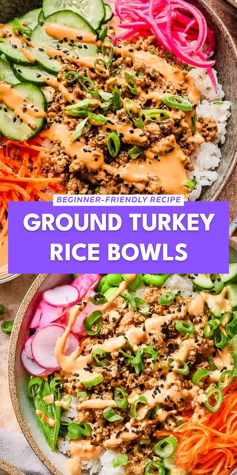 Ground Turkey Rice Bowls