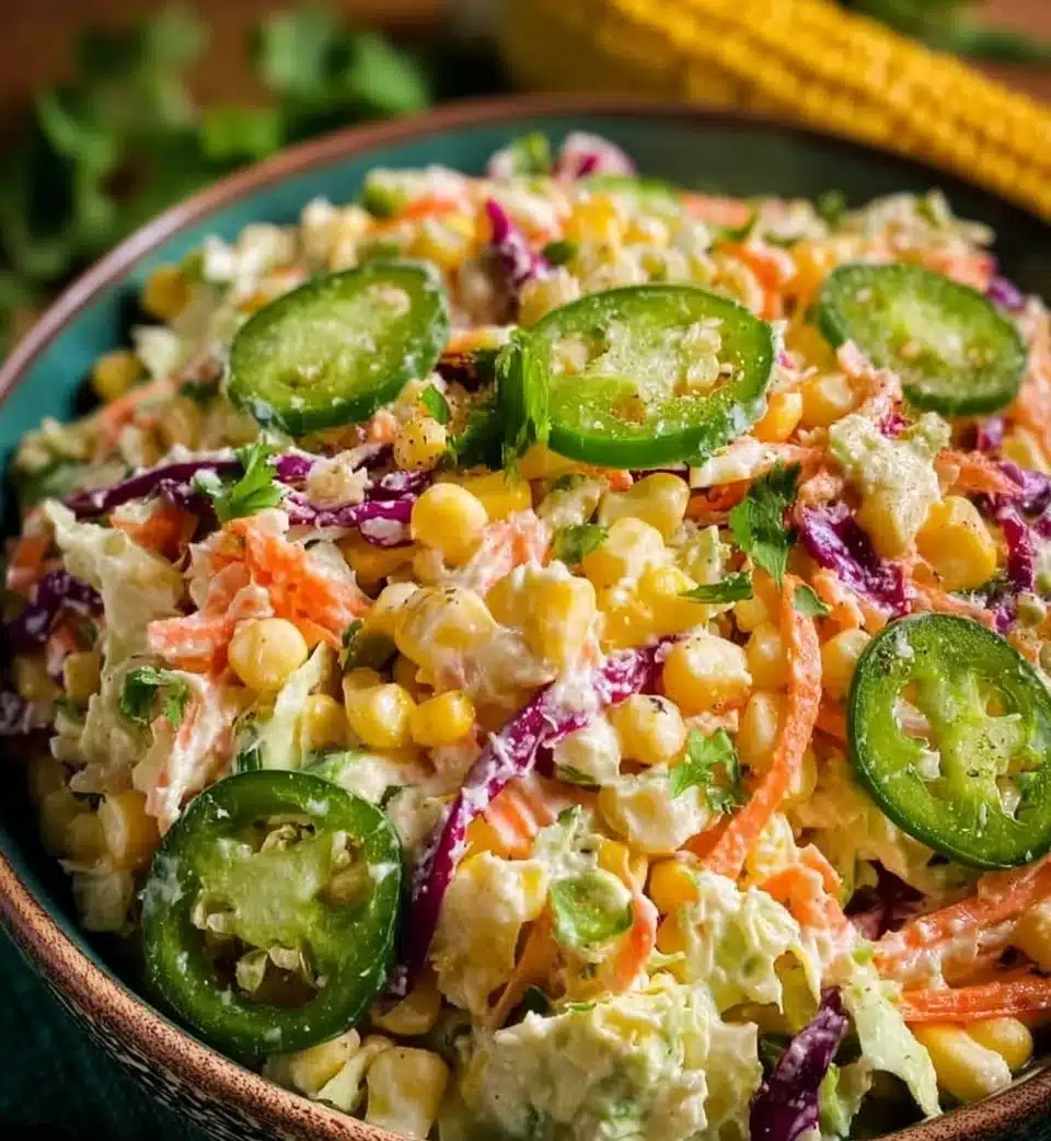 Jalapeno Corn Coleslaw