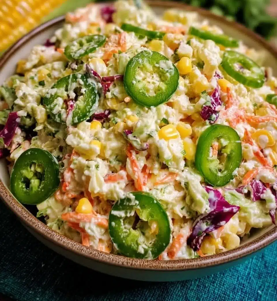 Jalapeno Corn Coleslaw