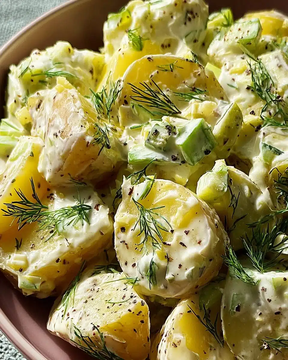 Lemon Dill Pickle Potato Salad
